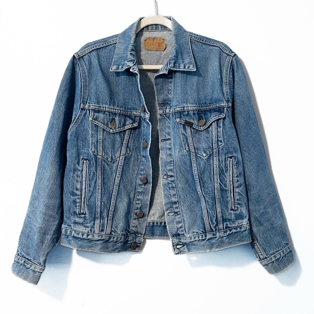 VTG Sears Roebucks Denim Trucker Jacket Worn-In Distressed Type III Style 1970s